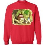Totoro in Jungle Water Color Sweatshirt Ghibli Store ghibli.store