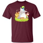 Totoro Family and The Cat Bus T shirt