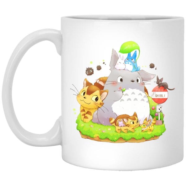 Totoro Family and The Cat Bus Mug Ghibli Store ghibli.store