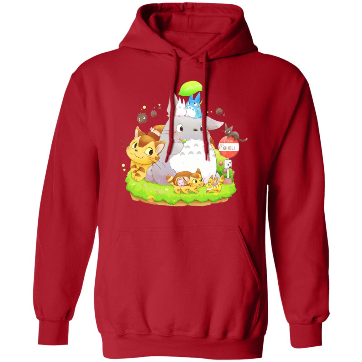 Totoro Family and The Cat Bus Hoodie