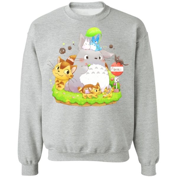 Totoro Family and The Cat Bus Sweatshirt Ghibli Store ghibli.store