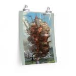 Howl’s Moving Castle Watercolor Fanart Poster Ghibli Store ghibli.store