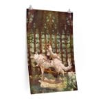 Princess Mononoke Wolf Riding Fanart Poster Ghibli Store ghibli.store