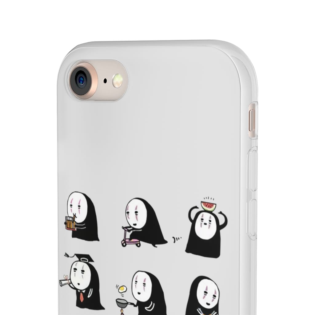 Cute No Face Kaonashi Collection iPhone Cases