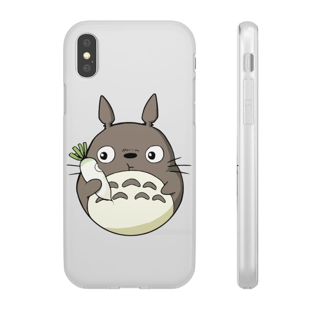 Totoro Eating Turnip iPhone Cases