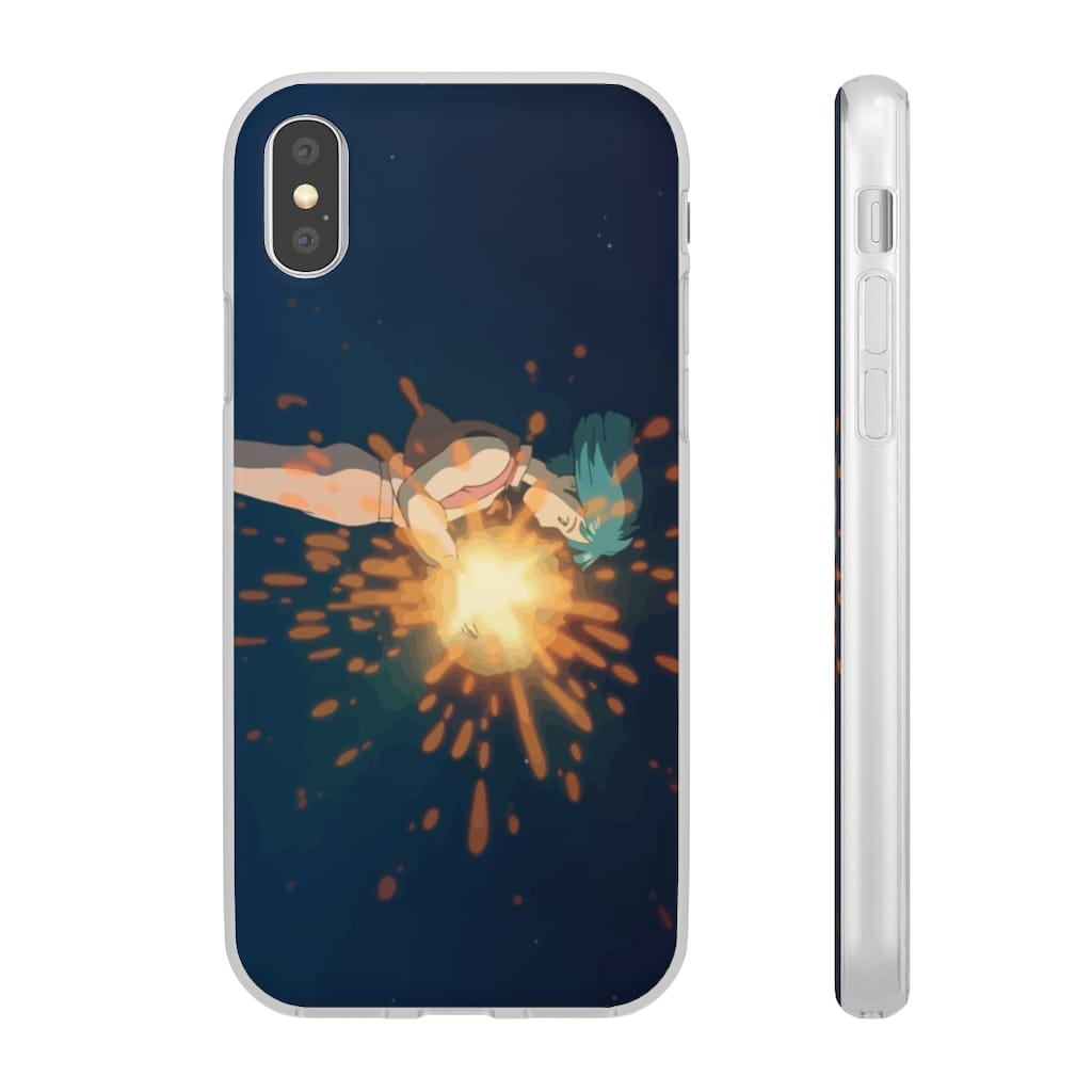 Howl’s Moving Castle – Howl meets Calcifer iPhone Cases Ghibli Store ghibli.store