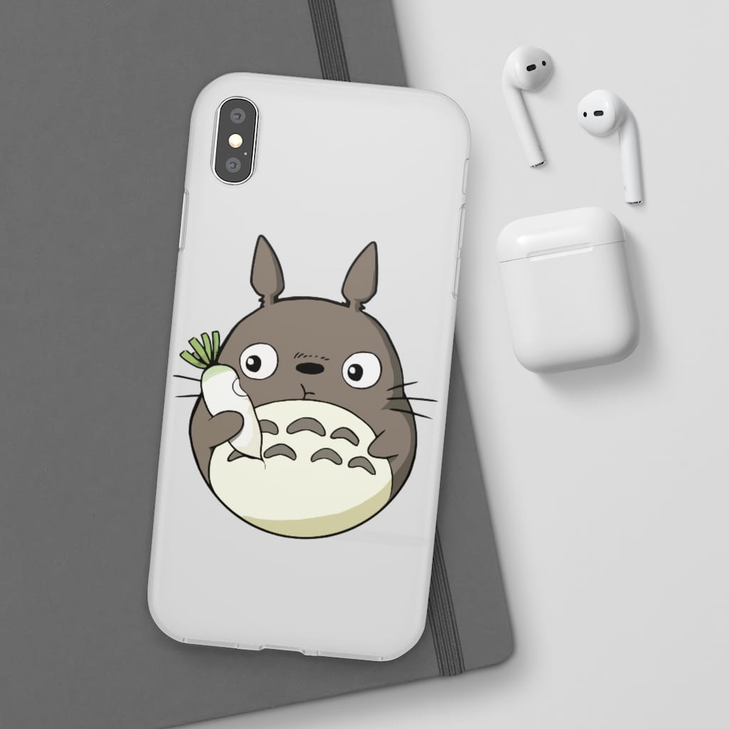 Totoro Eating Turnip iPhone Cases