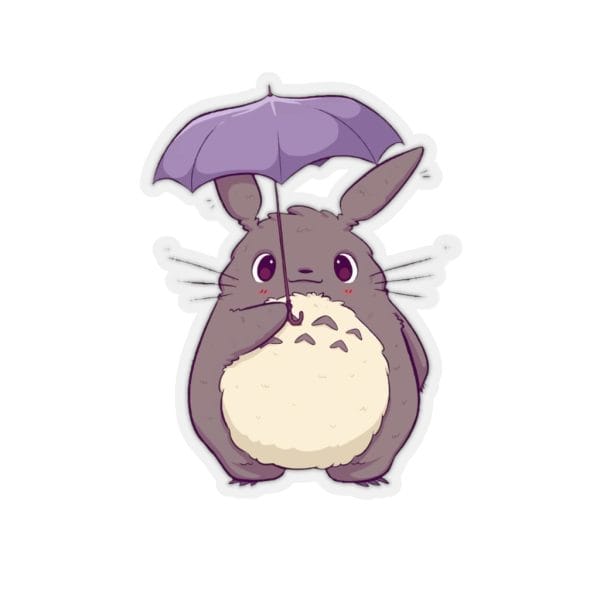 Totoro and Umbrella Cute Sticker Ghibli Store ghibli.store
