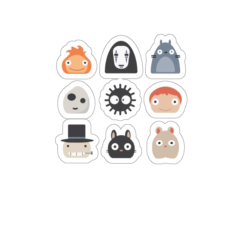 Ghibli Studio Characters Chibi Stickers