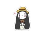 Kaonashi No Face Wearing a Hat Stickers Ghibli Store ghibli.store