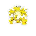 Totoro Cosplay Pikachu Stickers