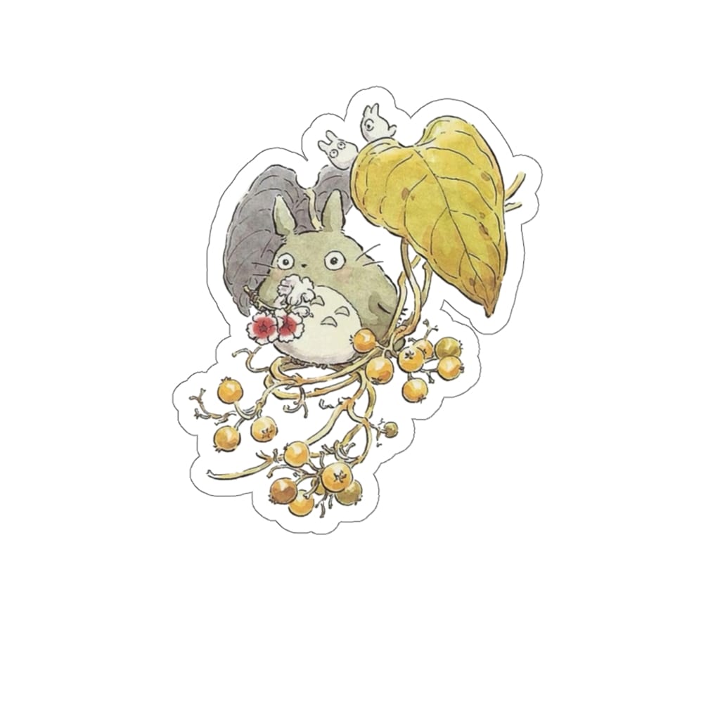 Mini Totoro and the Leaves Stickers