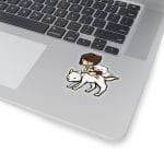 Princess Mononoke and the Wolf Chibi Stickers Ghibli Store ghibli.store