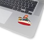 Ponyo and Sosuke on the Boat Sticker Ghibli Store ghibli.store
