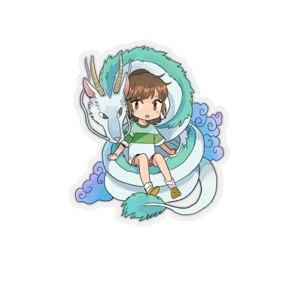 Spirited Away Chihiro and The Dragon Chibi Sticker Ghibli Store ghibli.store