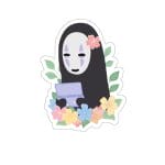 Spirited Away No Face Kaonashi Cute Flower Sticker Ghibli Store ghibli.store