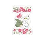 The Mini Totoro and Flowers Stickers