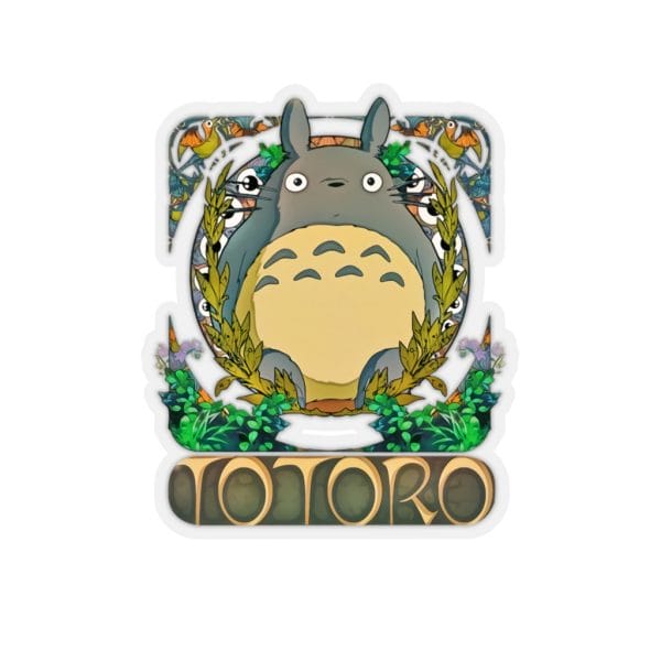 Totoro on the Teetotum Stickers Ghibli Store ghibli.store
