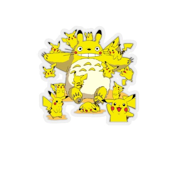 Totoro and Pikachu Cosplaying Stickers