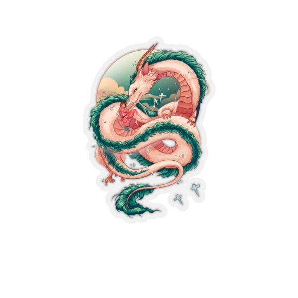 Spirited Away Haku Dragon Fanart Stickers Style 2 Ghibli Store ghibli.store