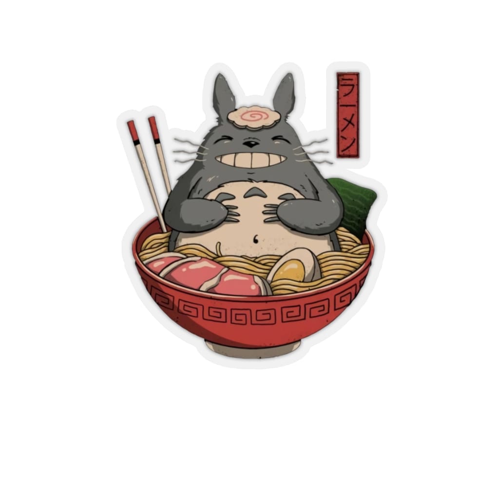 Totoro in the Ramen Bowl Stickers