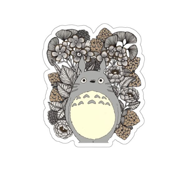 Totoro and Flowers Fanart Stickers Ghibli Store ghibli.store