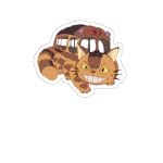My Neighbor Totoro Smiling Cat Bus Sticker Ghibli Store ghibli.store