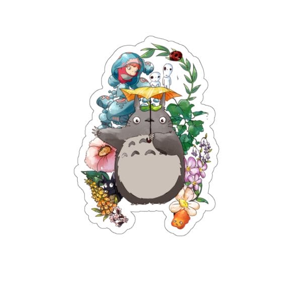 Ghibli universe in Totoro Shape Stickers Ghibli Store ghibli.store