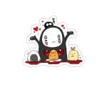 Spirited Away Lovely No Face Kaonashi and Friends Stickers Ghibli Store ghibli.store