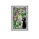 Jiji by the Stained Glass Window Stickers