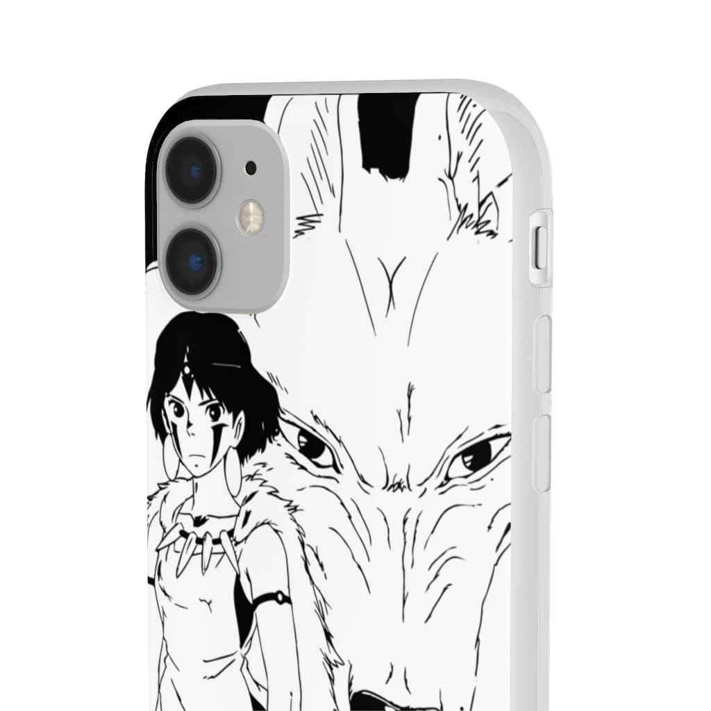Princess Mononoke Black & White iPhone Cases