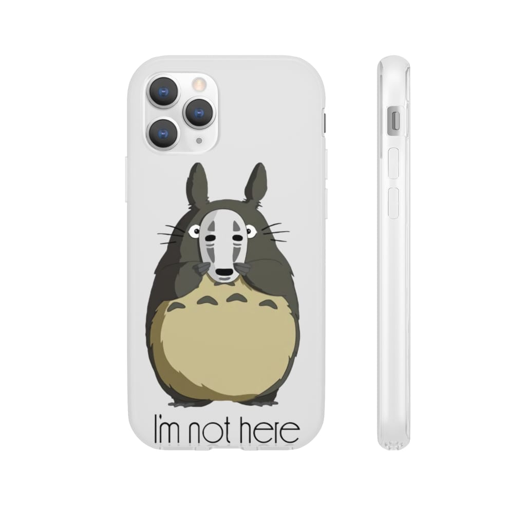 Totoro I'm Not Here iPhone Cases - Ghibli Store
