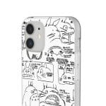 Totoro Original Character Sketch iPhone Cases