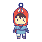 Princess Mononoke – Ashitaka Chibi Keychain Ghibli Store ghibli.store