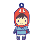 Princess Mononoke – Ashitaka Chibi Keychain Ghibli Store ghibli.store