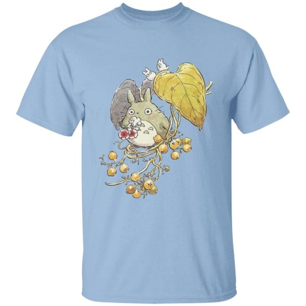 Mini Totoro and the Leaves T Shirt Ghibli Store ghibli.store