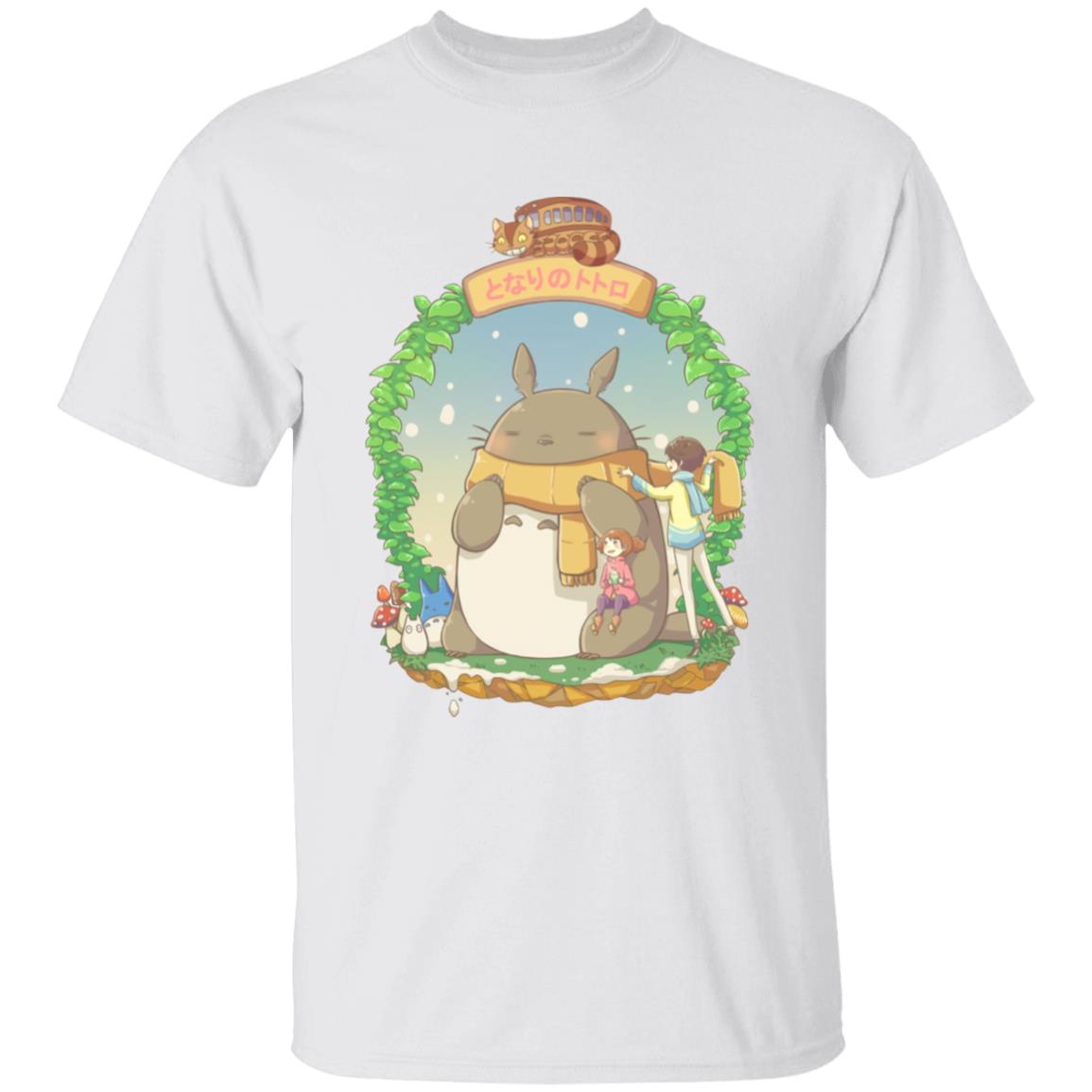 Totoro Wearing a Scarf T Shirt