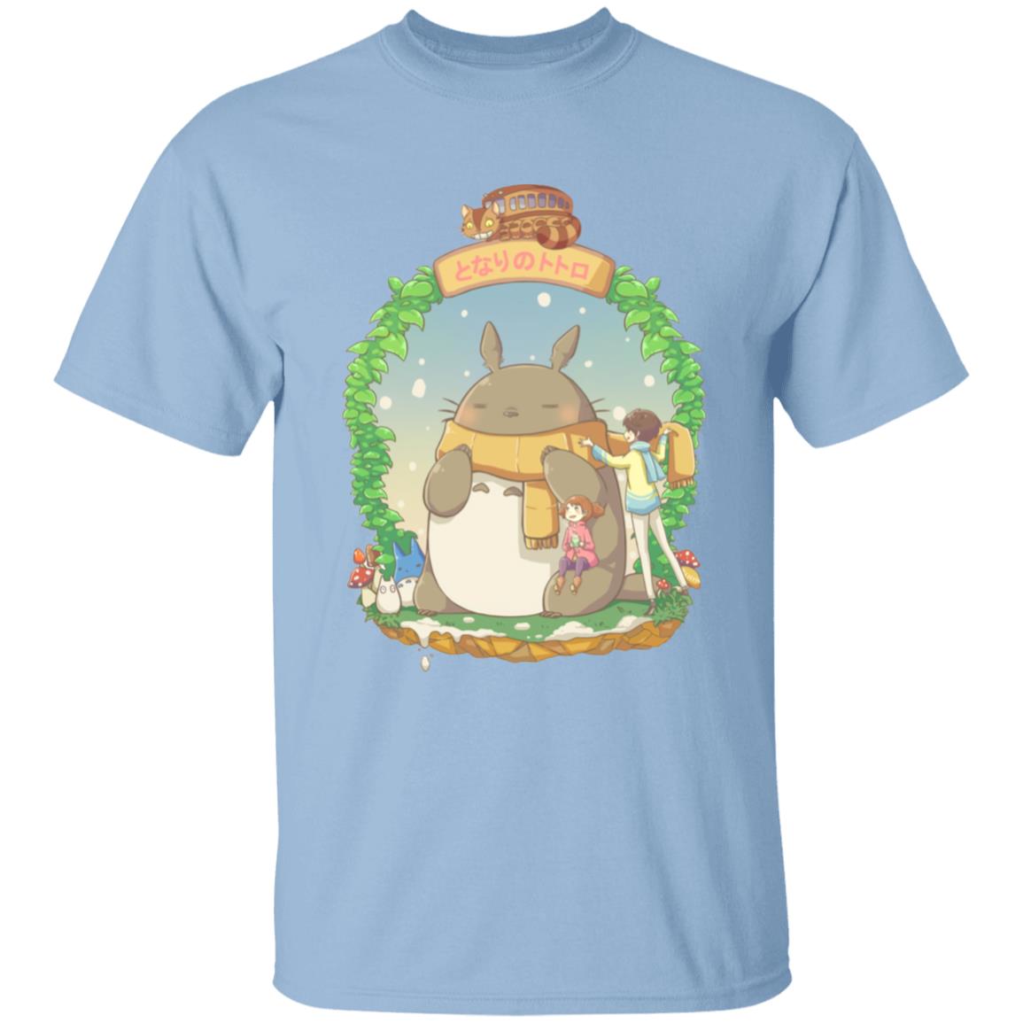 Totoro Wearing a Scarf T Shirt Ghibli Store ghibli.store