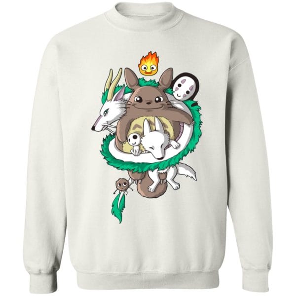 Totoro and Haku Dragon Sweatshirt Ghibli Store ghibli.store