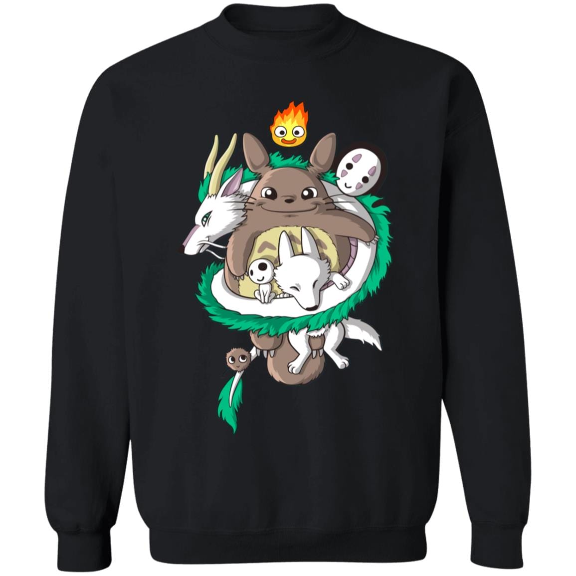 Totoro and Haku Dragon Sweatshirt