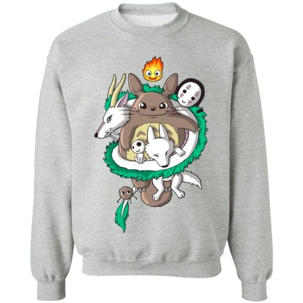 Totoro and Haku Dragon Sweatshirt Ghibli Store ghibli.store