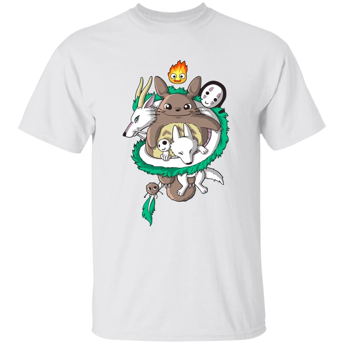 Totoro and Haku Dragon T Shirt