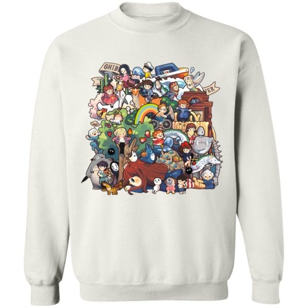 Ghibli Studio All Characters Sweatshirt Ghibli Store ghibli.store