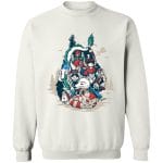 Ghibli universe in Totoro Shape Sweatshirt
