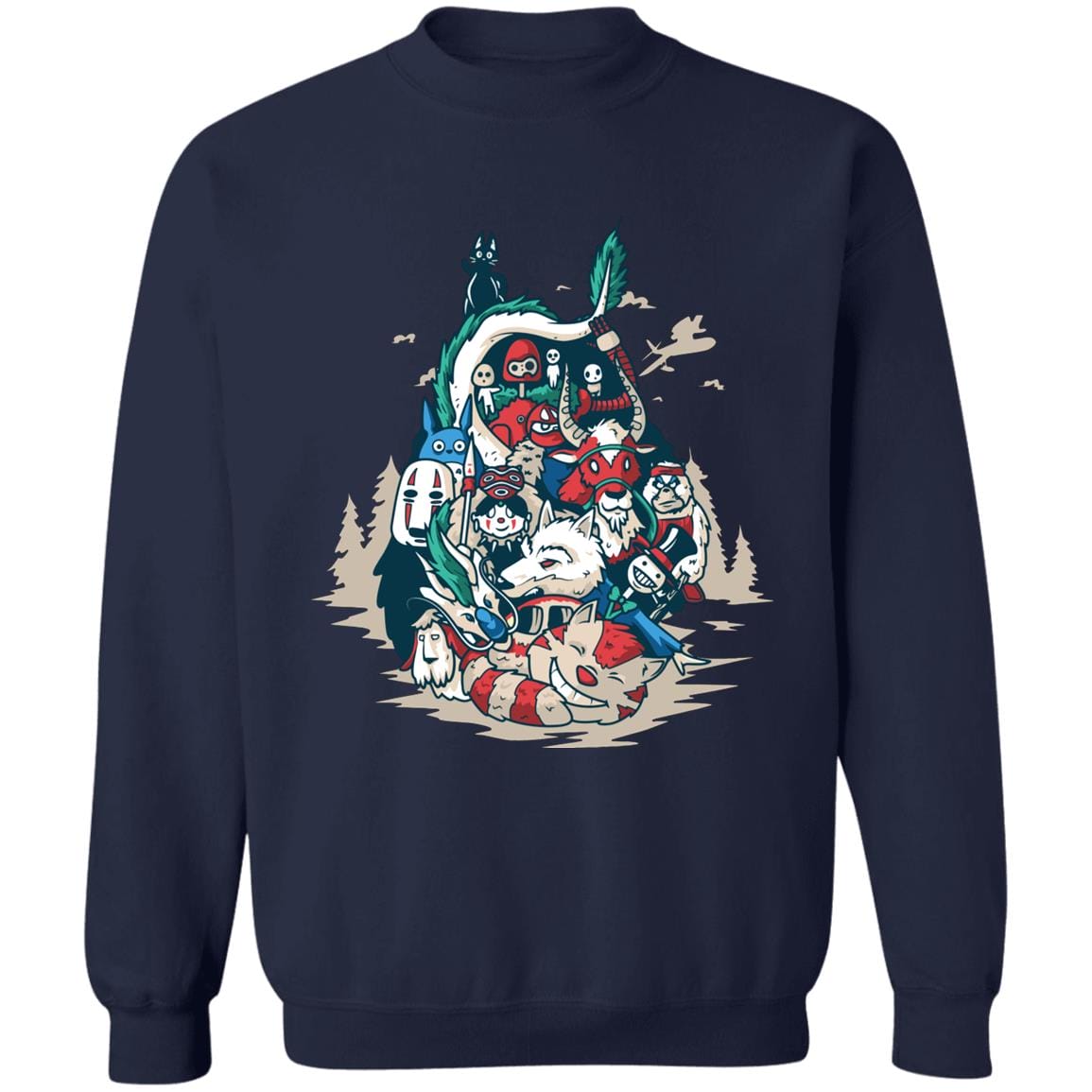 Ghibli universe in Totoro Shape Sweatshirt