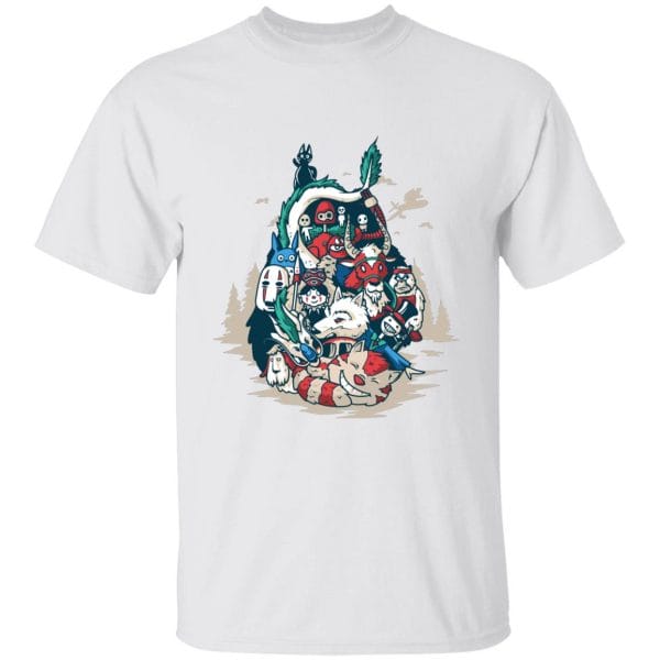 Ghibli universe in Totoro Shape T Shirt