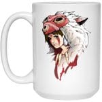 Angry Princess Mononoke Mug 15Oz