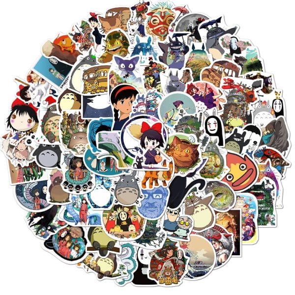 Ghibli Characters Random Mixed Stickers Ghibli Store ghibli.store