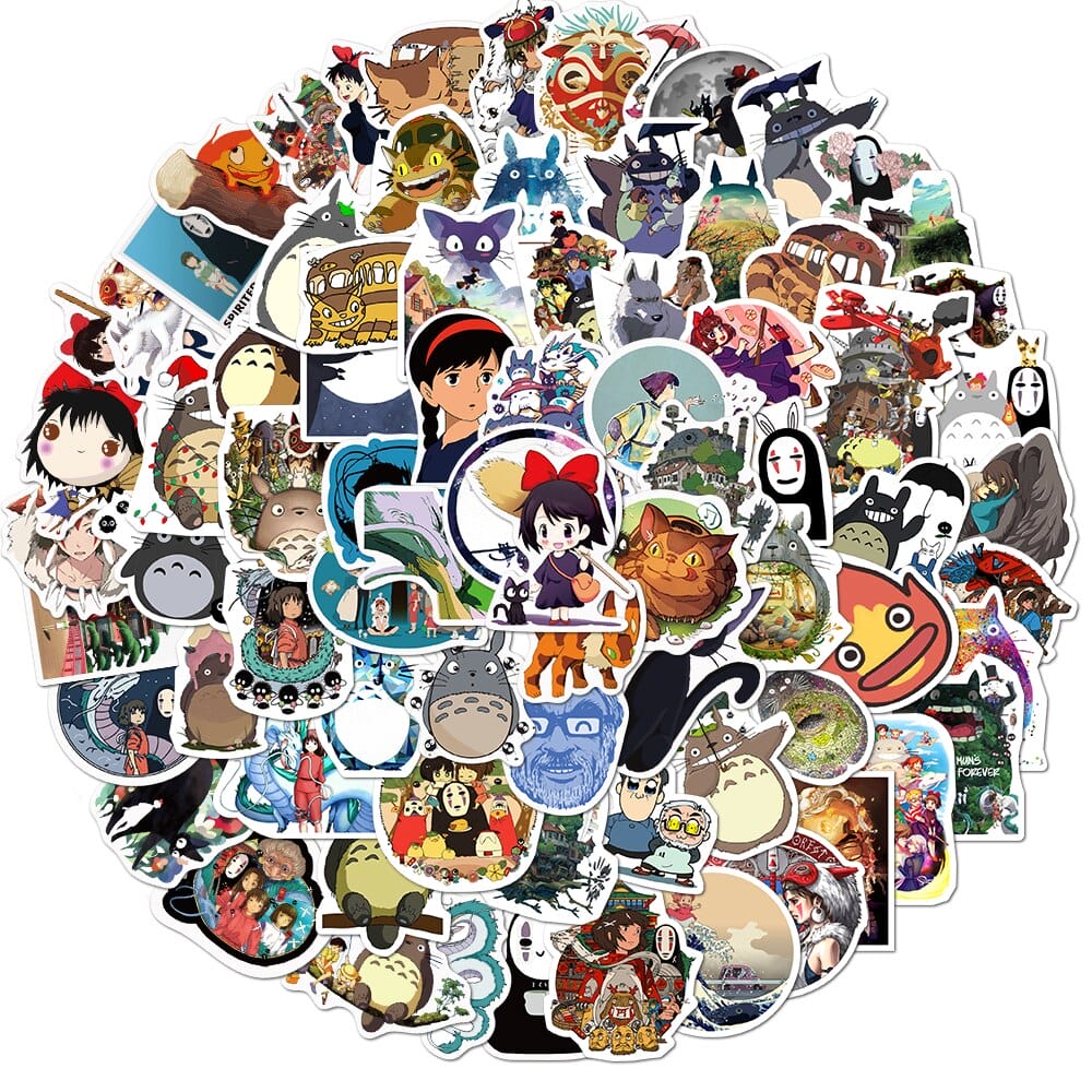 100Pcs/lot Naruto Stickers Classic Japan Anime Sticker Cartoon for