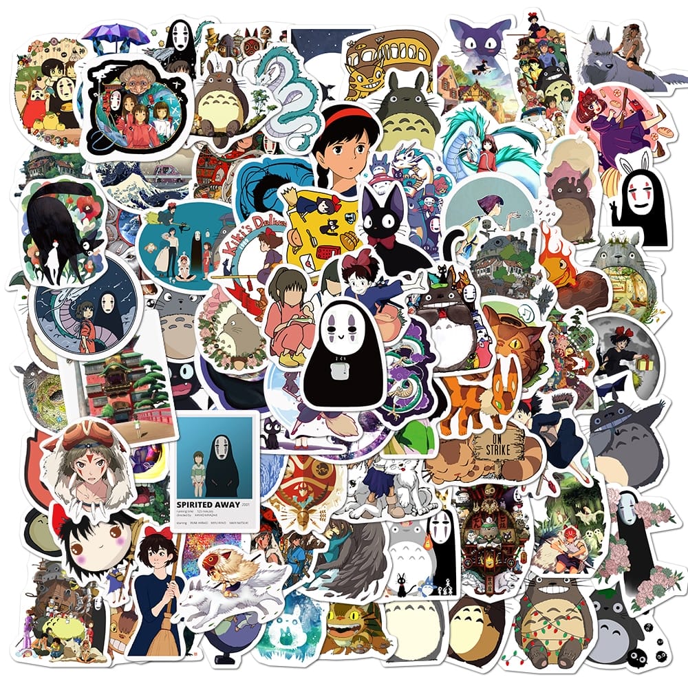 Ghibli Characters Random Mixed Stickers